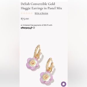 Delilah Convertible Gold Huggie Earrings
